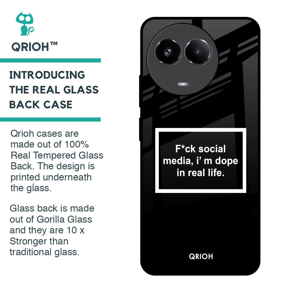 Dope In Life Glass Case for Realme 11x 5G
