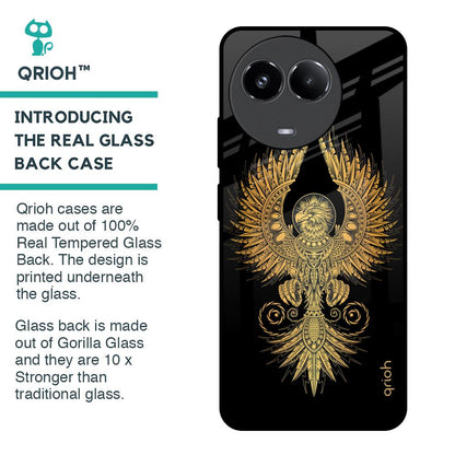 Mythical Phoenix Art Glass Case for Realme 11x 5G