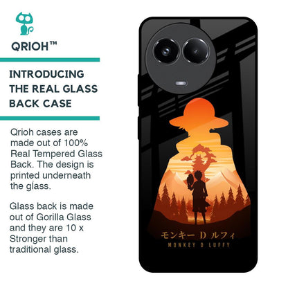 Luffy One Piece Glass Case for Realme 11x 5G