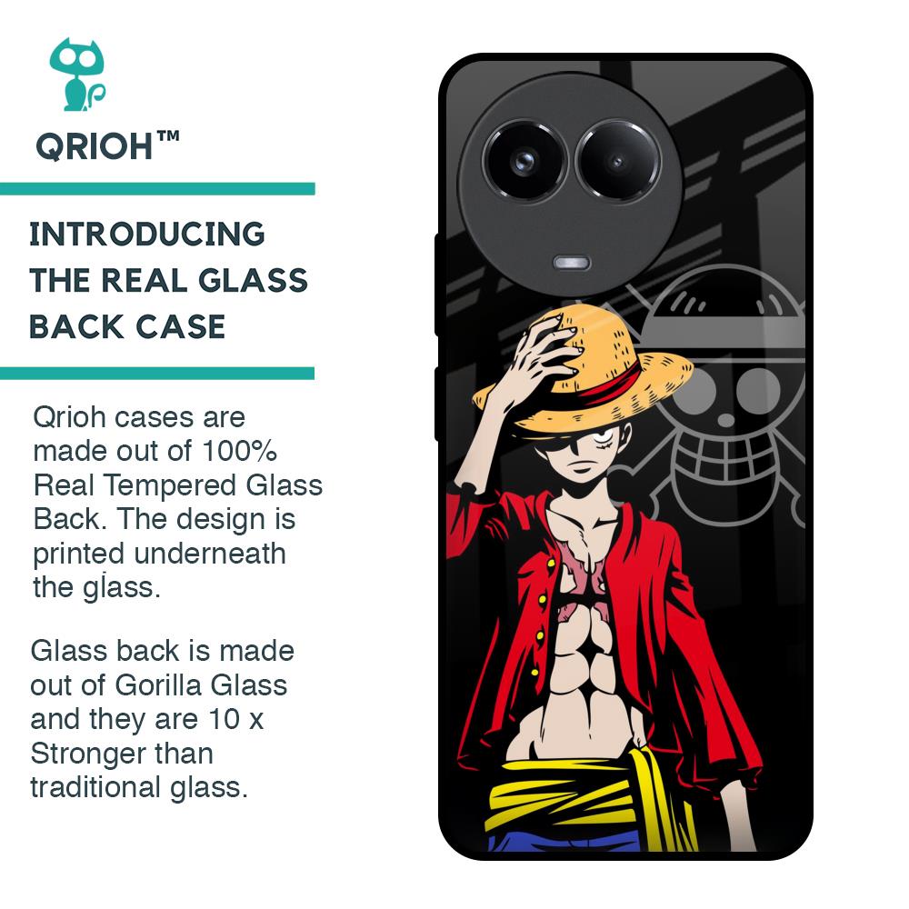 Hat Crew Glass Case for Realme 11x 5G