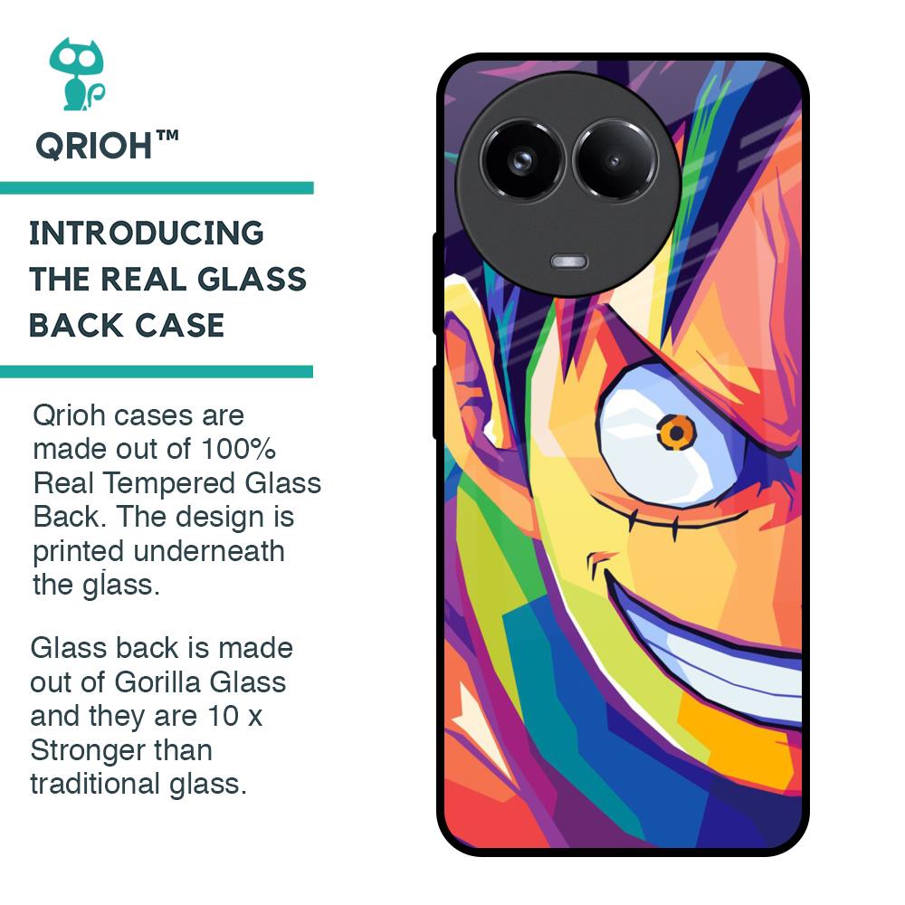 Monkey Wpap Pop Art Glass Case for Realme 11x 5G