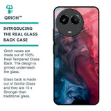 Blue & Red Smoke Glass Case for Realme 11x 5G
