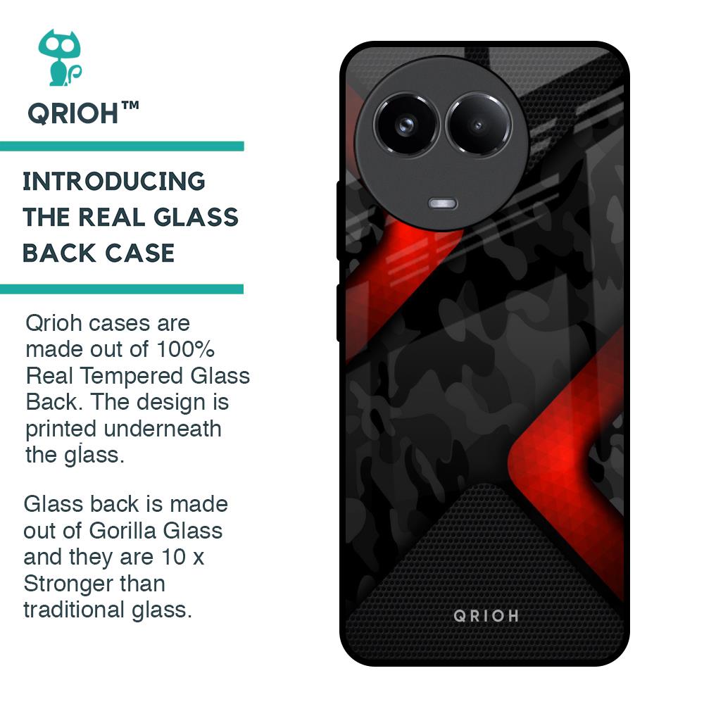 Modern Camo Abstract Glass Case for Realme 11x 5G