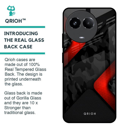 Modern Camo Abstract Glass Case for Realme 11x 5G