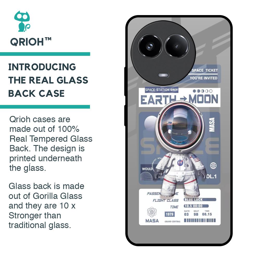 Space Flight Pass Glass Case for Realme 11x 5G