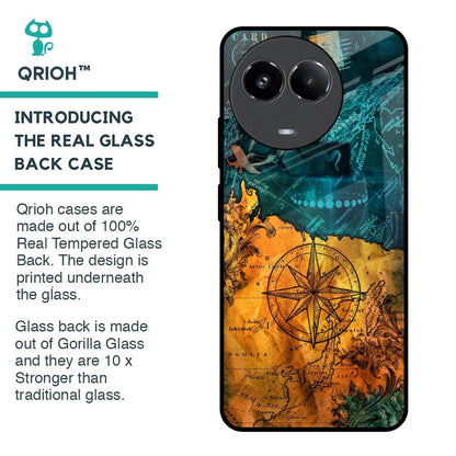 Architecture Map Glass Case for Realme 11x 5G
