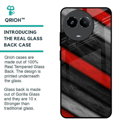Soft Wooden Texture Glass Case for Realme 11x 5G