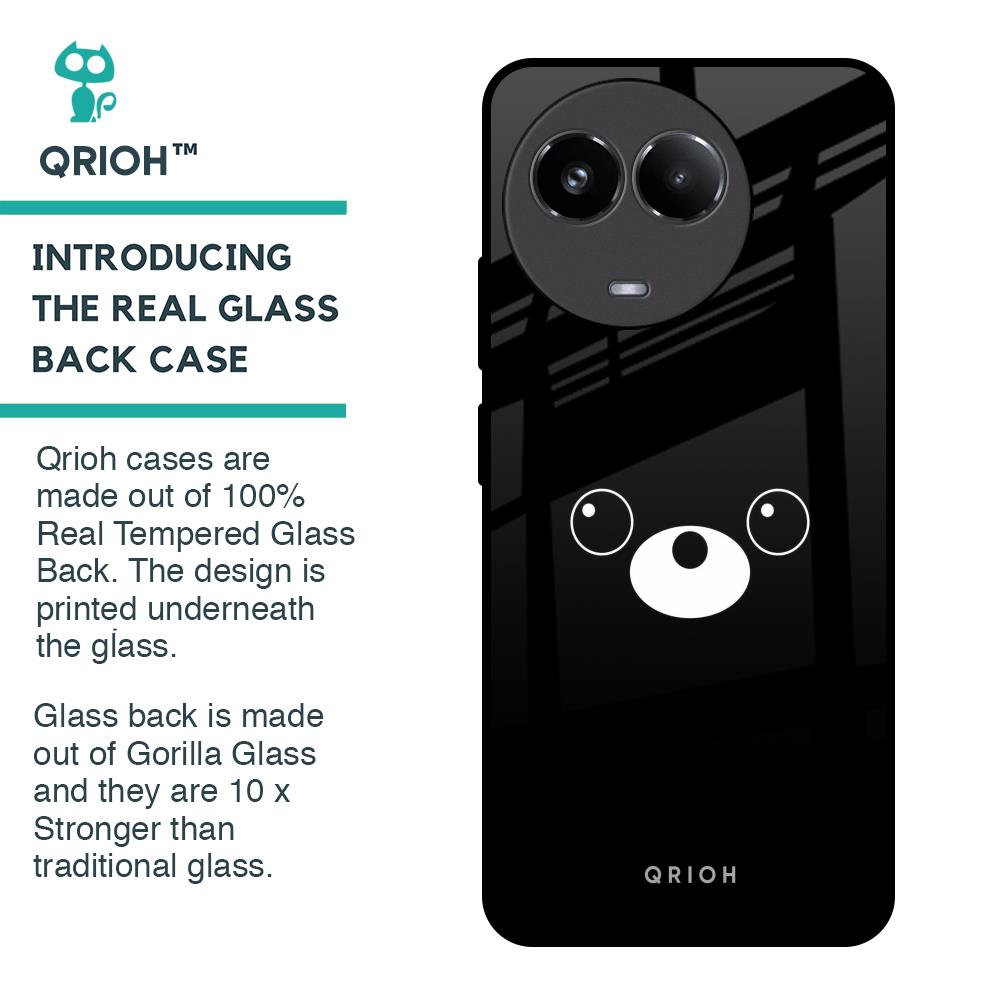 Cute Bear Glass Case for Realme 11x 5G