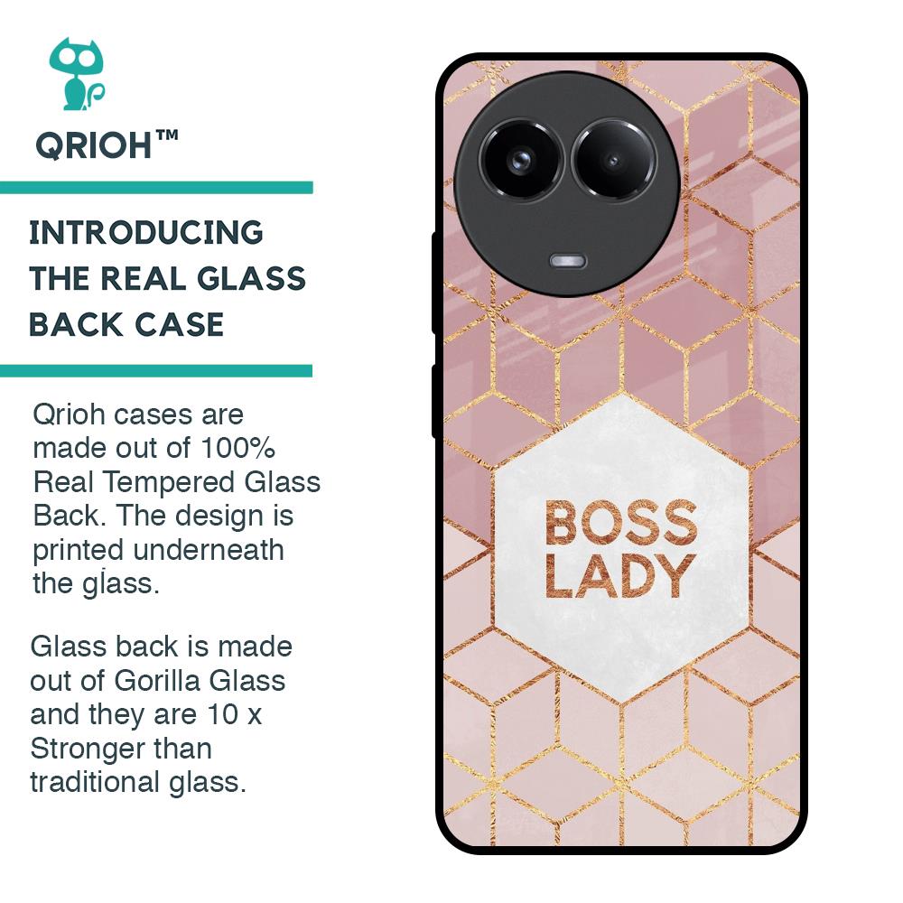 Boss Lady Glass Case for Realme 11x 5G