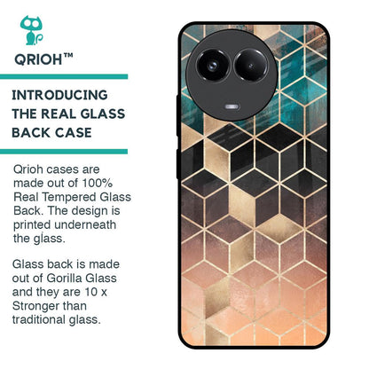 Bronze Texture Glass Case for Realme 11x 5G