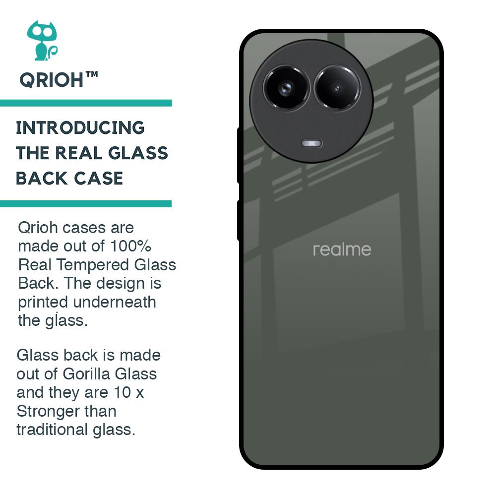 Charcoal Glass Case for Realme 11x 5G