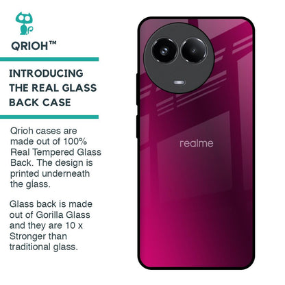 Pink Burst Glass Case for Realme 11x 5G