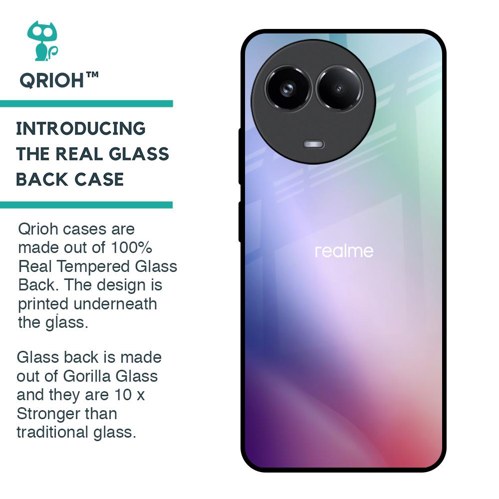 Abstract Holographic Glass Case for Realme 11x 5G