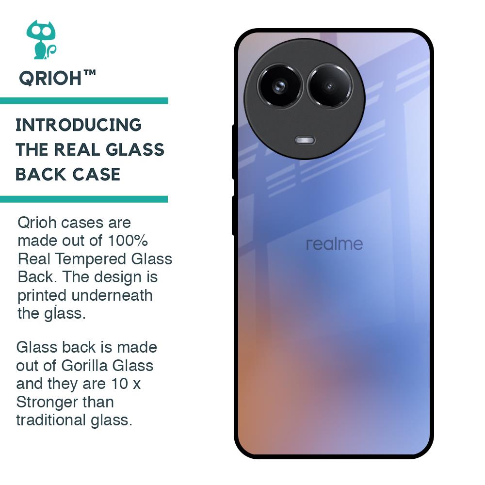 Blue Aura Glass Case for Realme 11x 5G