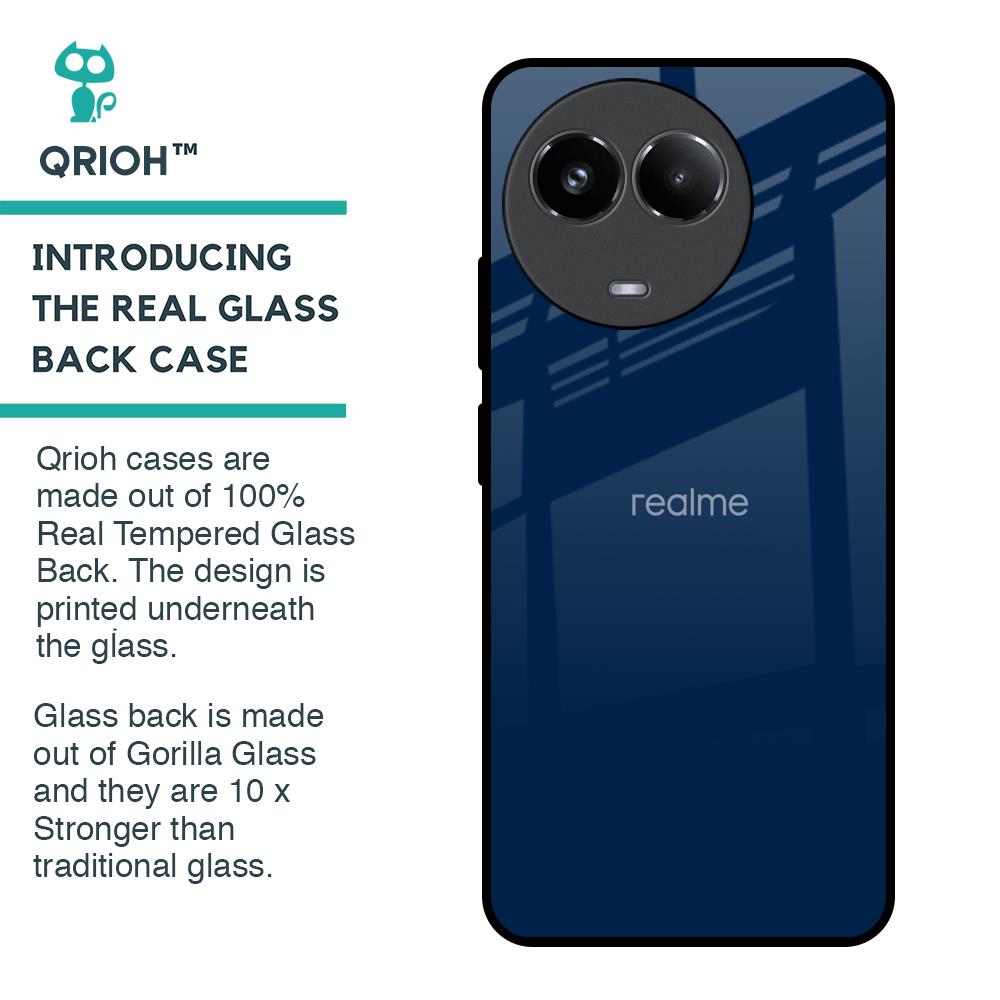 Royal Navy Glass Case for Realme 11x 5G