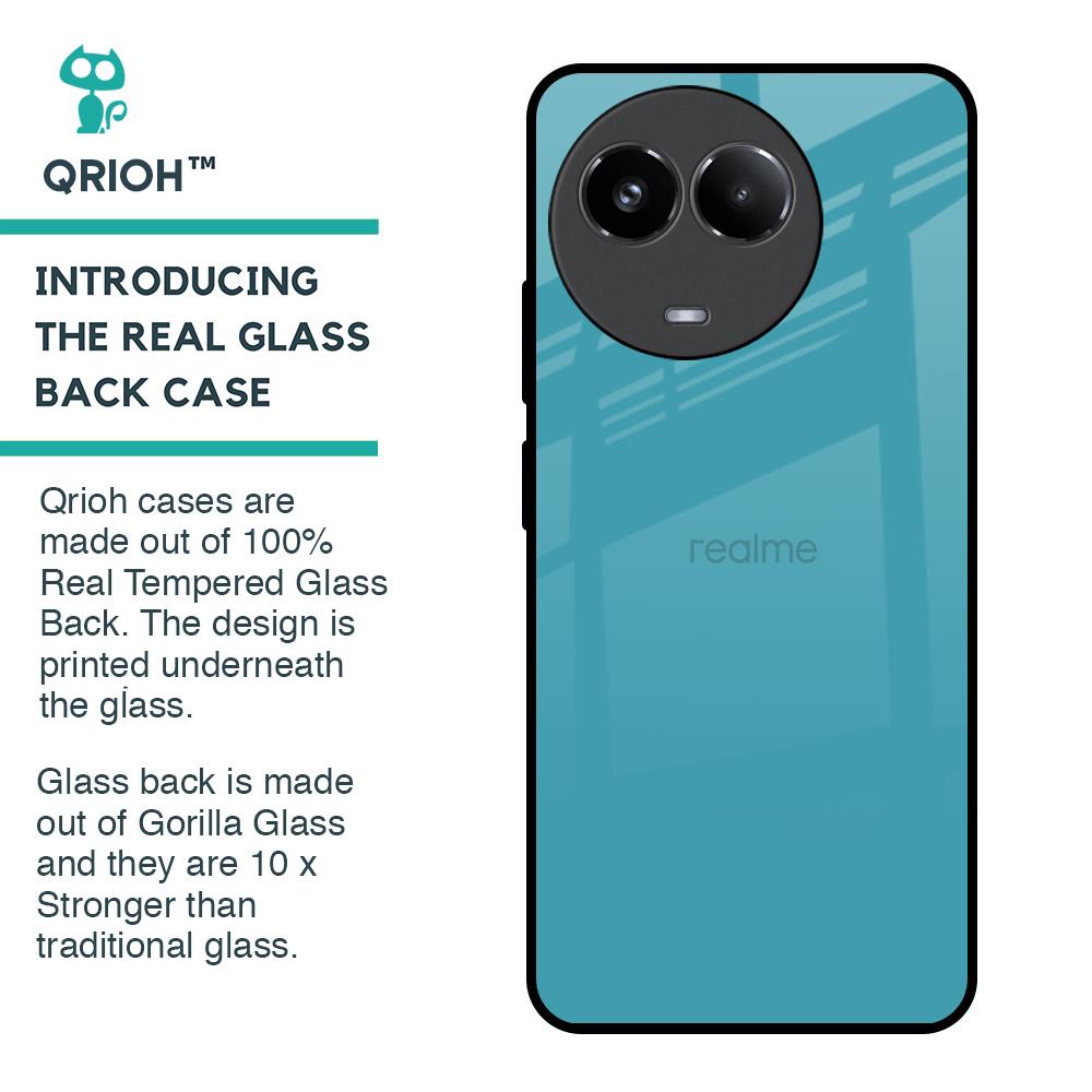 Oceanic Turquiose Glass Case for Realme 11x 5G