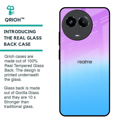 Unicorn Pattern Glass Case for Realme 11x 5G