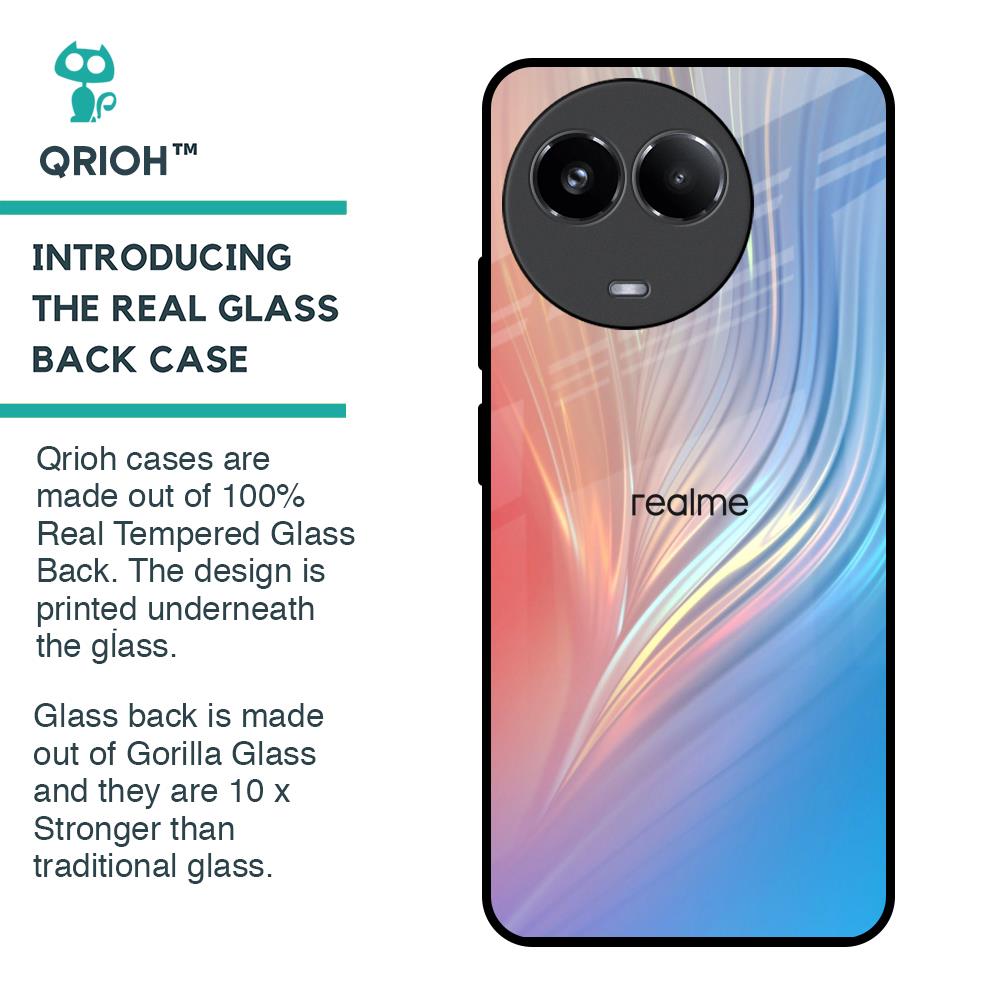 Mystic Aurora Glass Case for Realme 11x 5G