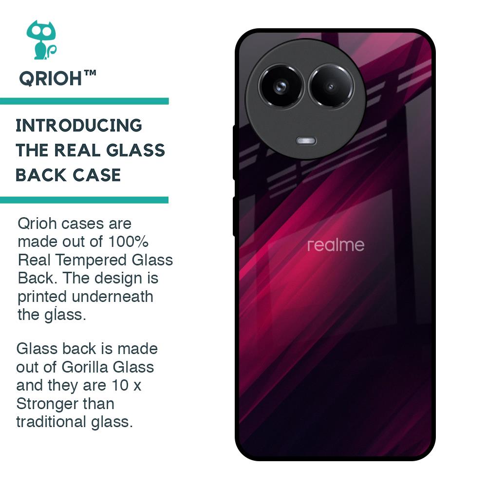 Razor Black Glass Case for Realme 11x 5G