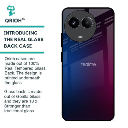 Mix Gradient Shade Glass Case For Realme 11x 5G