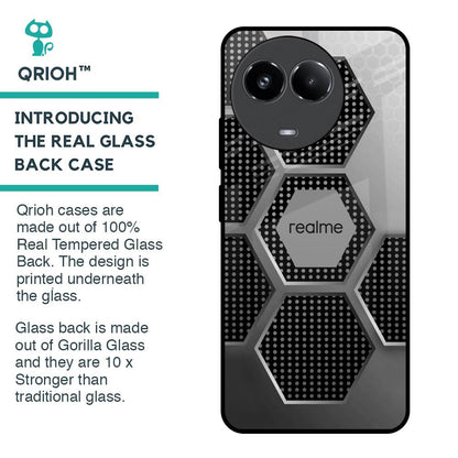 Hexagon Style Glass Case For Realme 11x 5G
