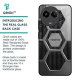 Hexagon Style Glass Case For Realme 11x 5G