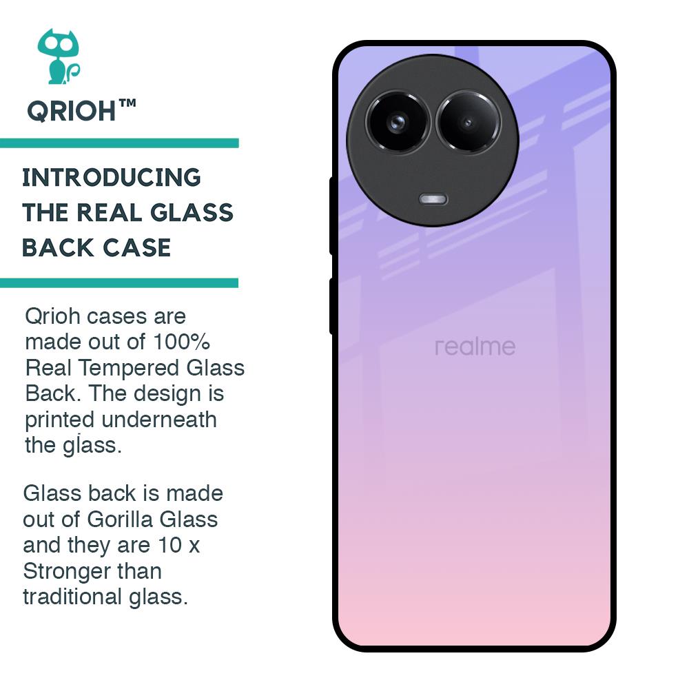 Lavender Gradient Glass Case for Realme 11x 5G