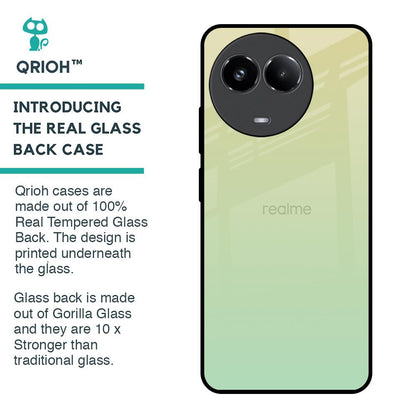 Mint Green Gradient Glass Case for Realme 11x 5G