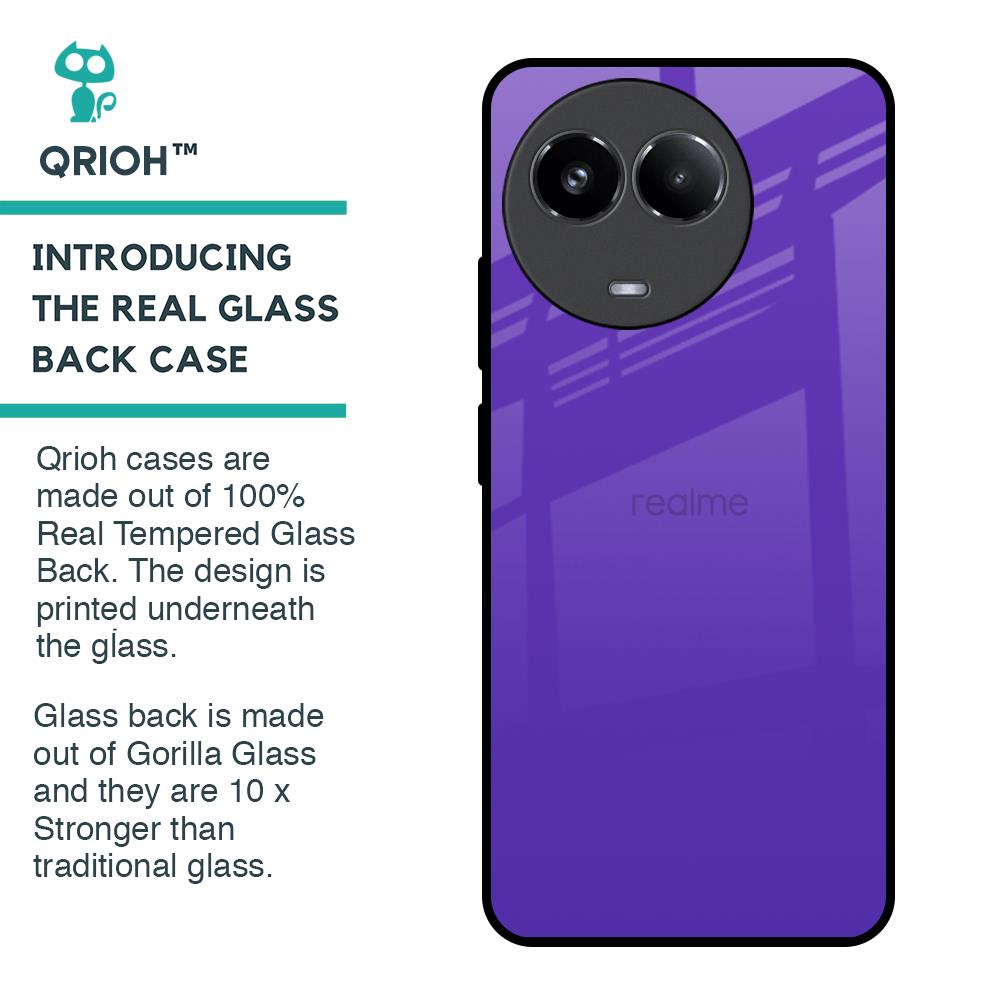 Amethyst Purple Glass Case for Realme 11x 5G