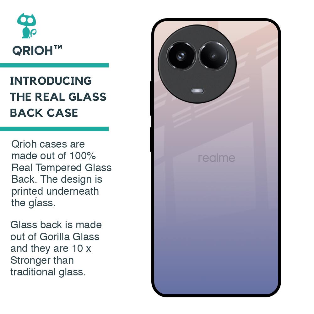 Rose Hue Glass Case for Realme 11x 5G