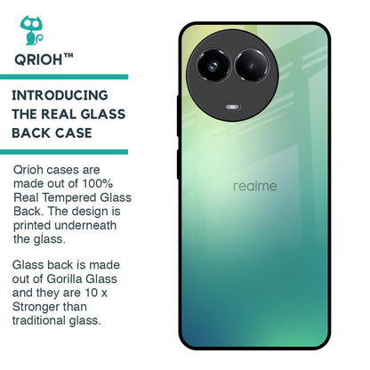 Dusty Green Glass Case for Realme 11x 5G