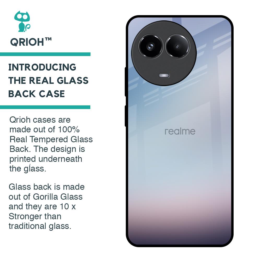 Light Sky Texture Glass Case for Realme 11x 5G