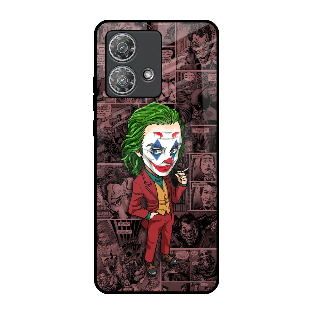Joker Cartoon Motorola Edge 40 Neo Glass Back Cover Online