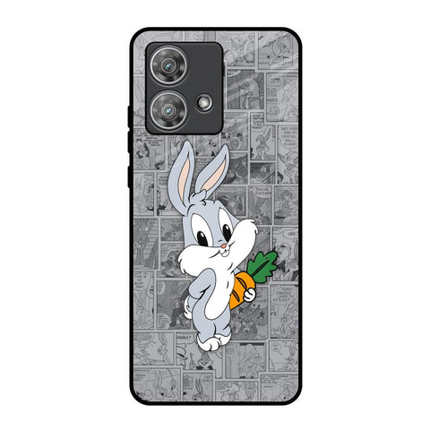 Cute Baby Bunny Motorola Edge 40 Neo Glass Back Cover Online