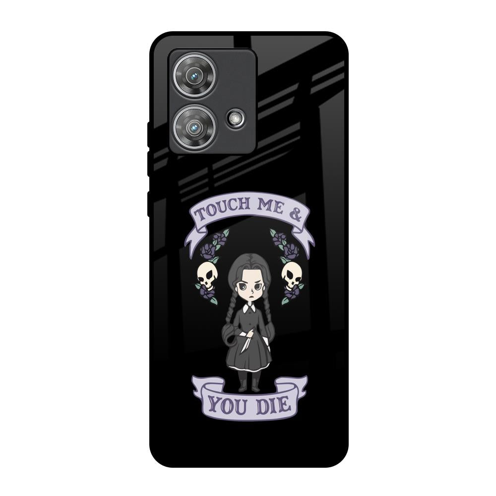 Touch Me & You Die Motorola Edge 40 Neo Glass Back Cover Online