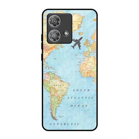 Travel Map Motorola Edge 40 Neo Glass Back Cover Online