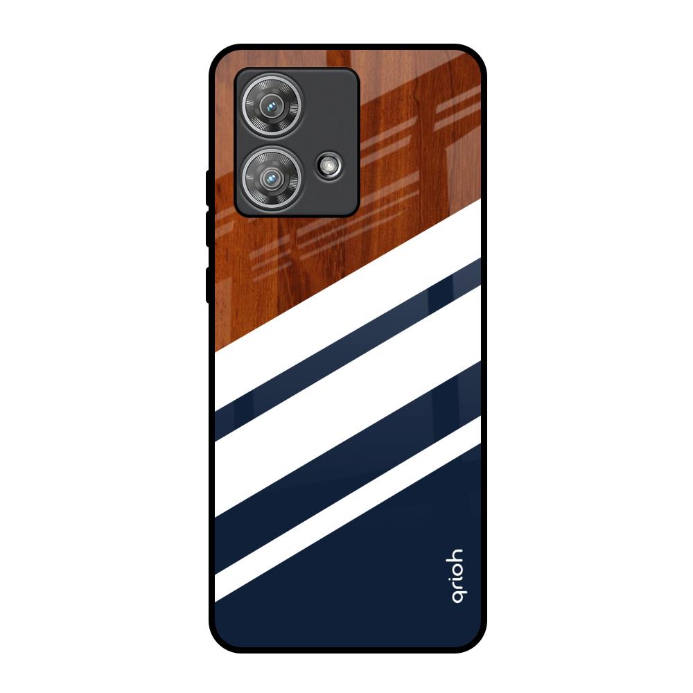 Bold Stripes Motorola Edge 40 Neo Glass Back Cover Online