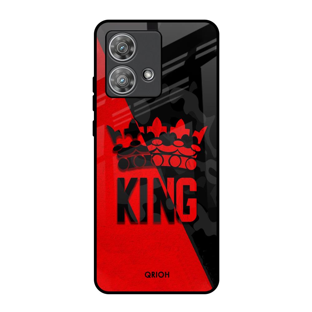 I Am A King Motorola Edge 40 Neo Glass Back Cover Online