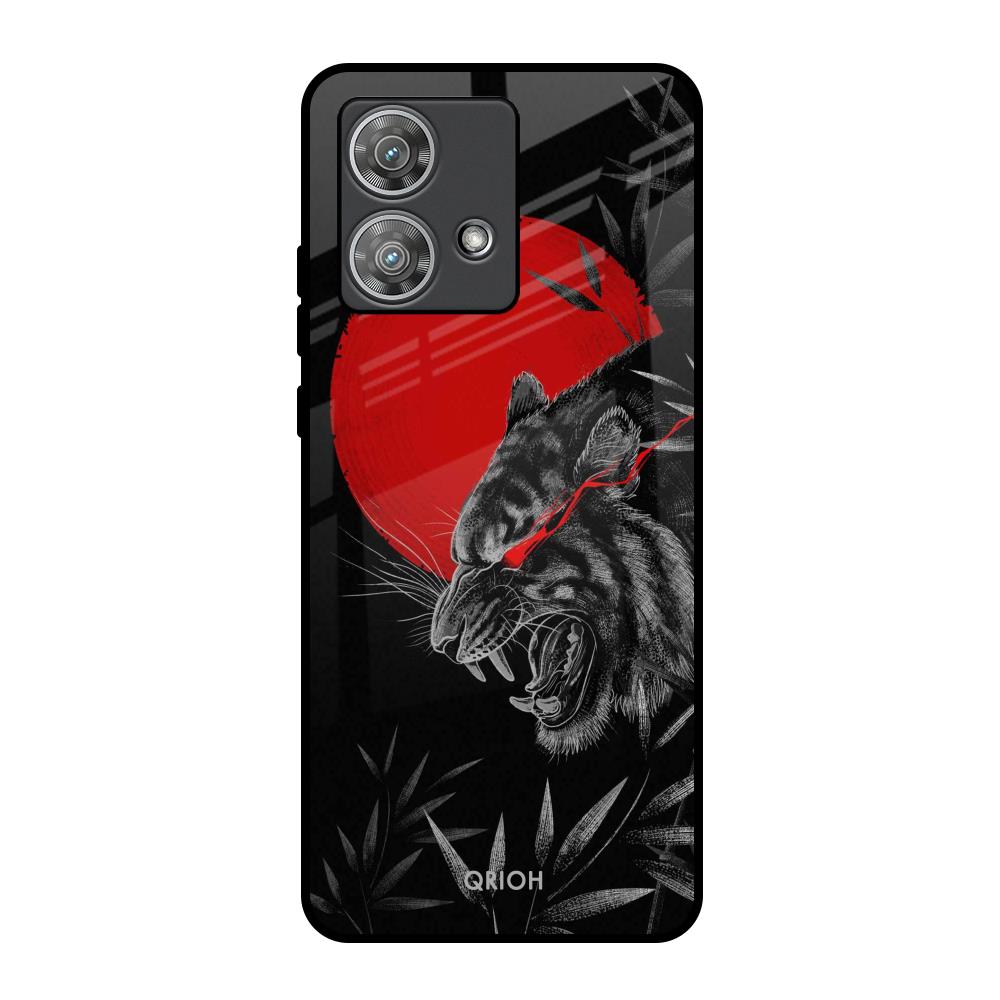 Red Moon Tiger Motorola Edge 40 Neo Glass Back Cover Online