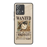 Luffy Wanted Motorola Edge 40 Neo Glass Back Cover Online
