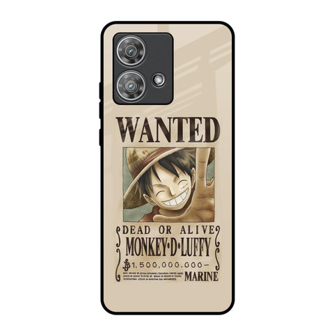 Luffy Wanted Motorola Edge 40 Neo Glass Back Cover Online