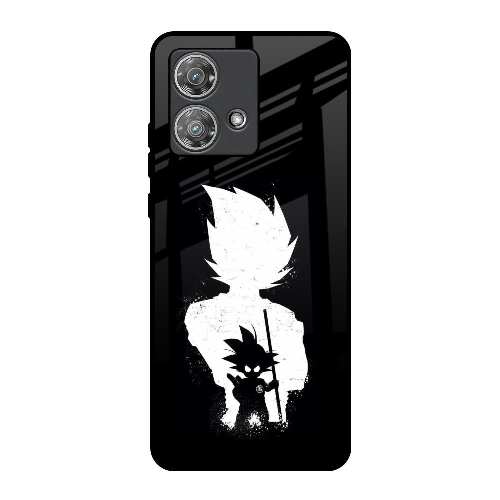 Monochrome Goku Motorola Edge 40 Neo Glass Back Cover Online