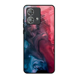 Blue & Red Smoke Motorola Edge 40 Neo Glass Back Cover Online