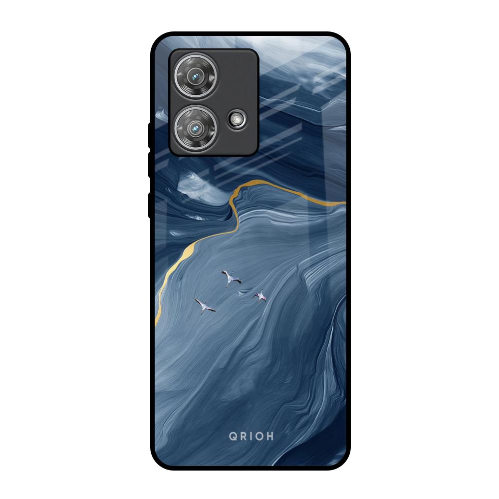 Deep Ocean Marble Motorola Edge 40 Neo Glass Back Cover Online