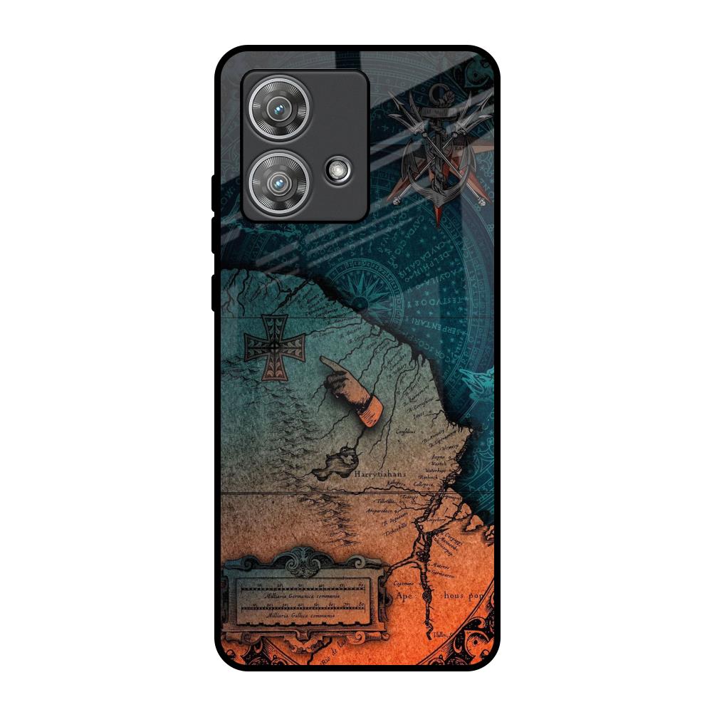 Geographical Map Motorola Edge 40 Neo Glass Back Cover Online