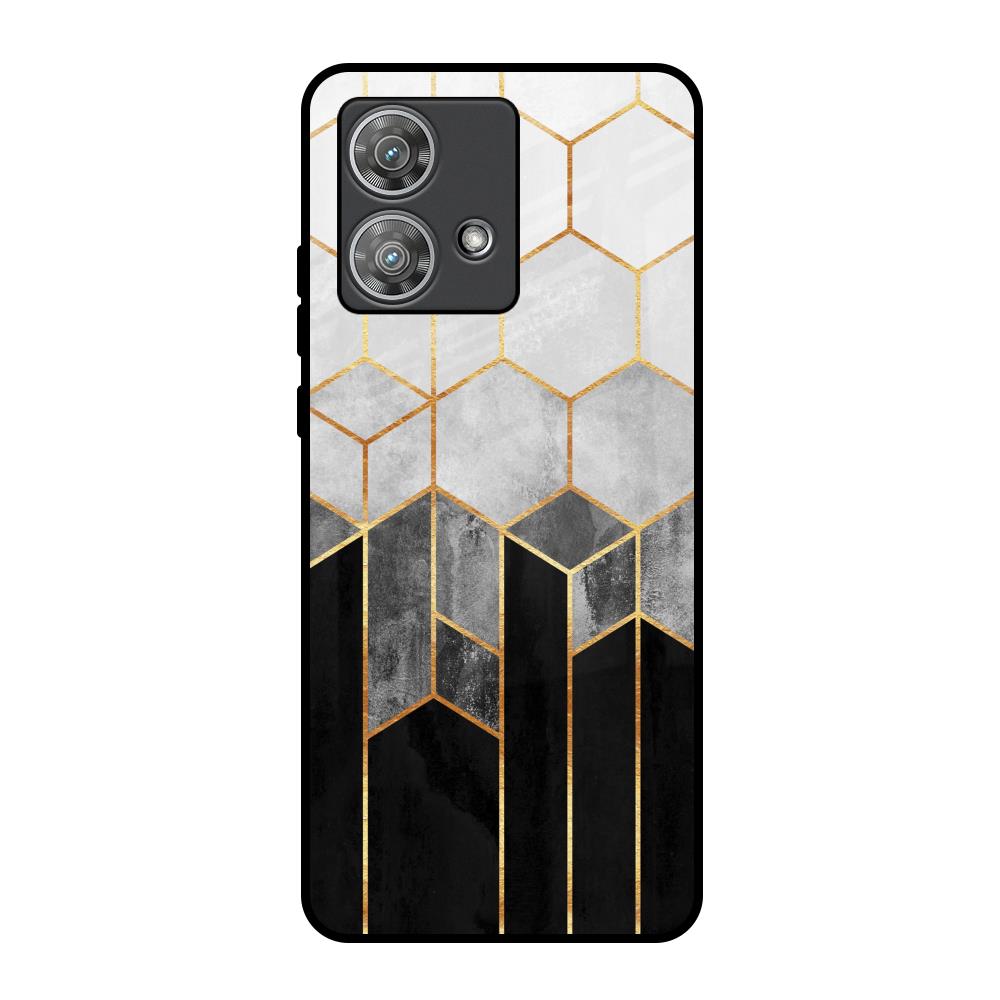 Tricolor Pattern Motorola Edge 40 Neo Glass Back Cover Online