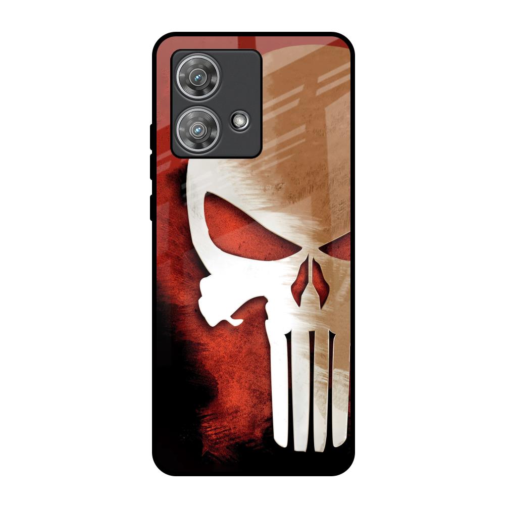 Red Skull Motorola Edge 40 Neo Glass Back Cover Online