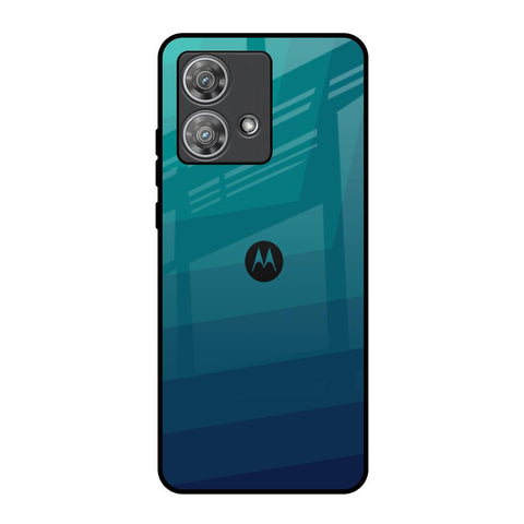 Green Triangle Pattern Motorola Edge 40 Neo Glass Back Cover Online