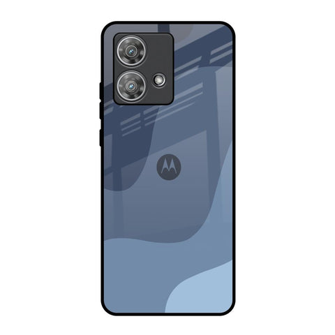 Navy Blue Ombre Motorola Edge 40 Neo Glass Back Cover Online