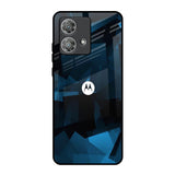 Polygonal Blue Box Motorola Edge 40 Neo Glass Back Cover Online